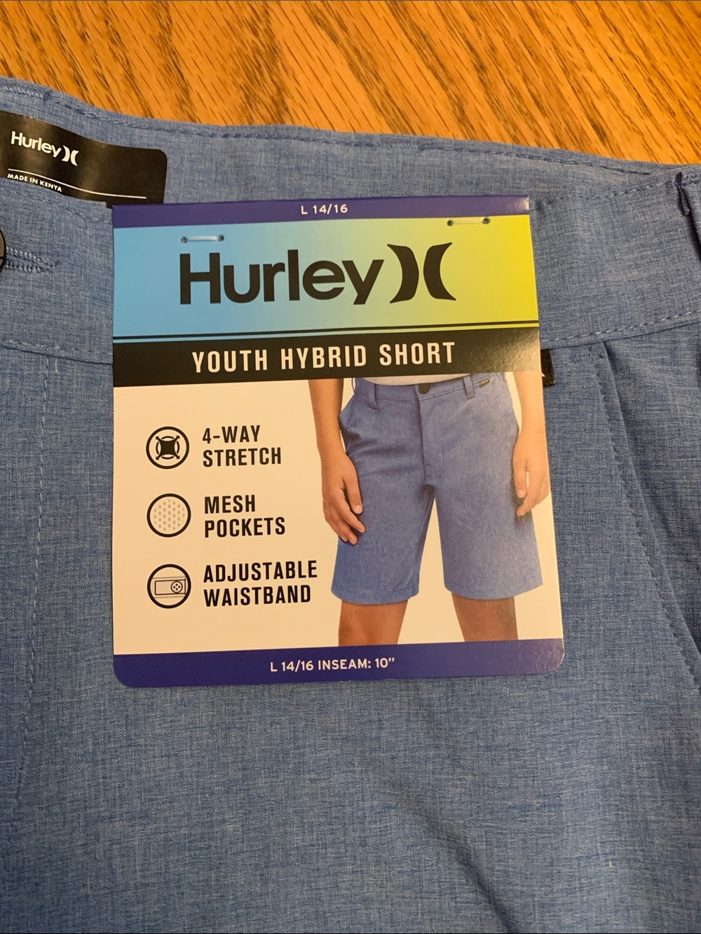 Hurley Blue Youth Hybrid Shorts